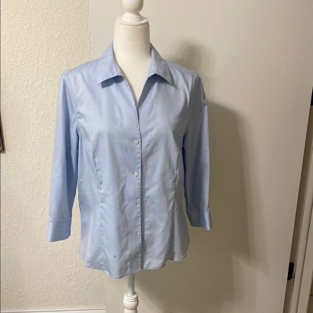 Anne Klein Light Blue Button Down Shirt